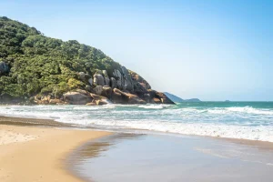 vista a praia Brava Itajaí